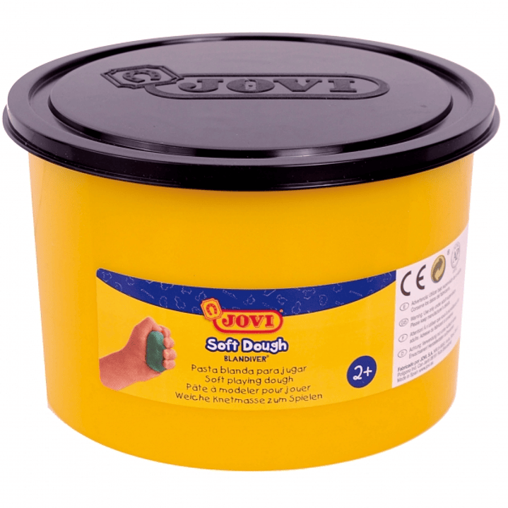 Jovi Soft Dough Blandiver Bote de Pasta de Modelaje 460gr - Blanda y Flexible - Facil de Amasar y Moldear - Ideal para Iniciacion al Modelaje - Color  1