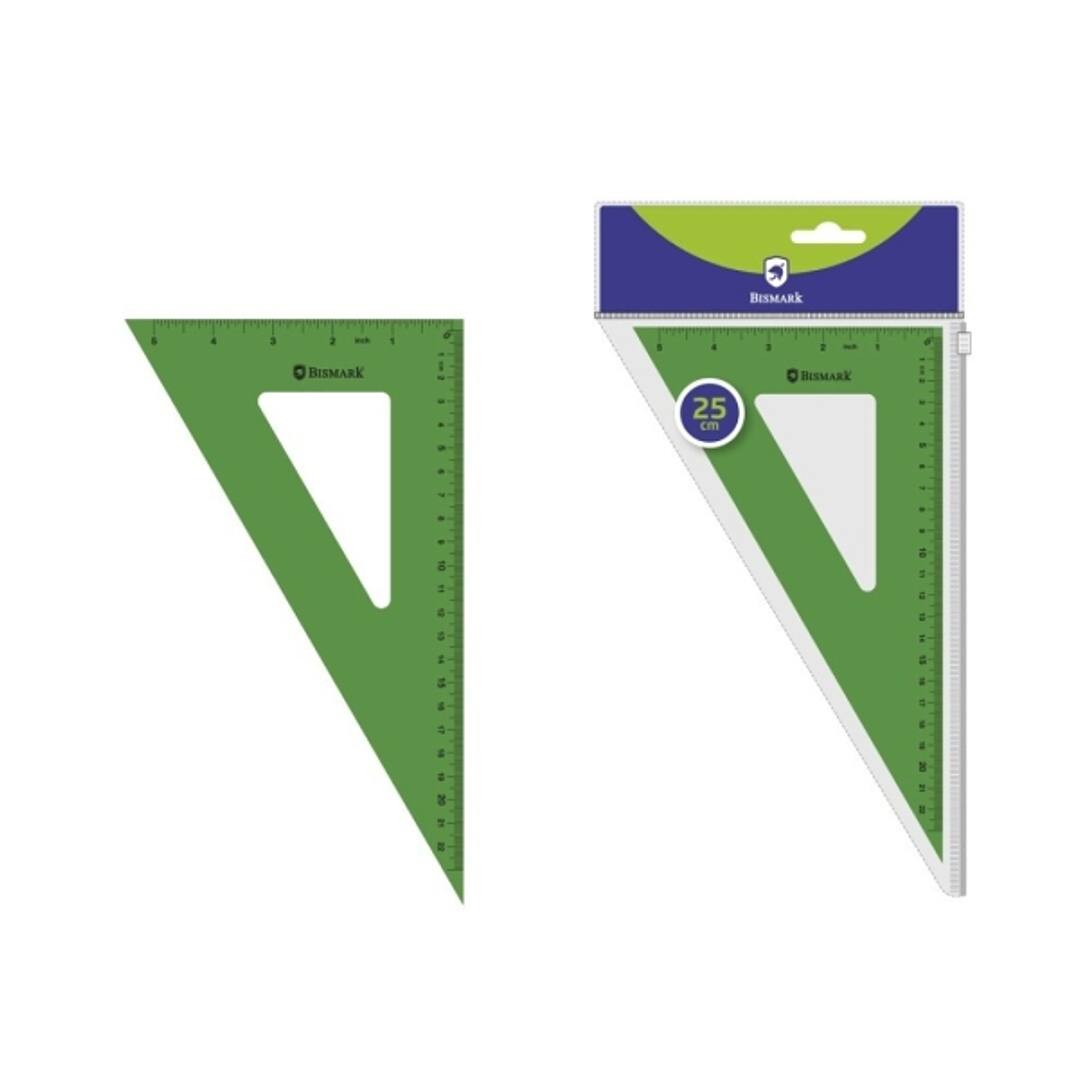 Bismark Cartabon Acrilico 25cm - Alta Calidad - Funda con Cierre - Color Verde 1