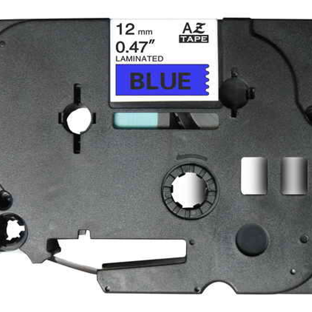 Brother TZe531 Cinta Laminada Generica de Etiquetas - Texto negro sobre fondo azul - Ancho 12mm x 8 metros 1