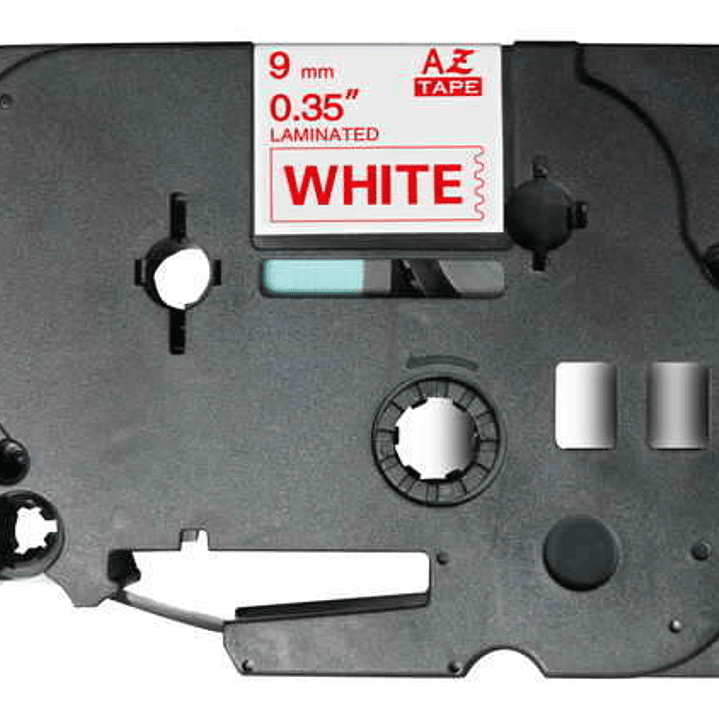 Brother TZe222 Cinta Laminada Generica de Etiquetas - Texto rojo sobre fondo blanco - Ancho 9mm x 8 metros 1