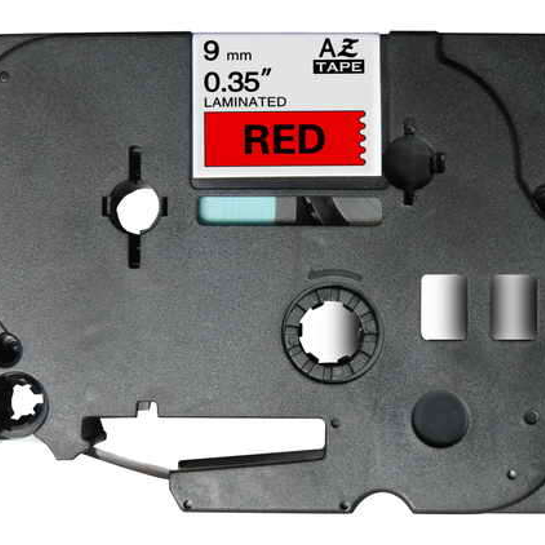 Brother TZe421 Cinta Laminada Generica de Etiquetas - Texto negro sobre fondo rojo - Ancho 9mm x 8 metros 1