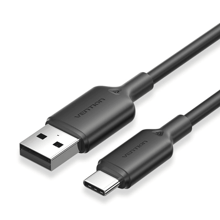 Vention Cable USB-C 2.0 a USB-A 3A 60W - 2m - PVC - Color Negro 1