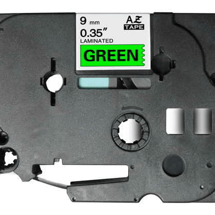 Brother TZe721 Cinta Laminada Generica de Etiquetas - Texto negro sobre fondo verde - Ancho 9mm x 8 metros 1