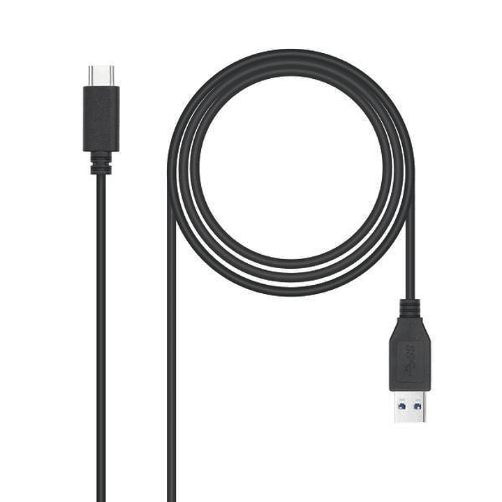 Nanocable Cable USB-C 3.1 Gen 2 10Gbps Macho a USB-A Macho 0.50m 1