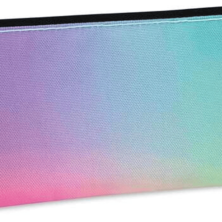 Milan Sunset Estuche Pequeño Plano Rectangular - Tejido Resistente a las Roturas y Rasgaduras - Medidas 23x9x1.3cm - Modelo Color Negro 1