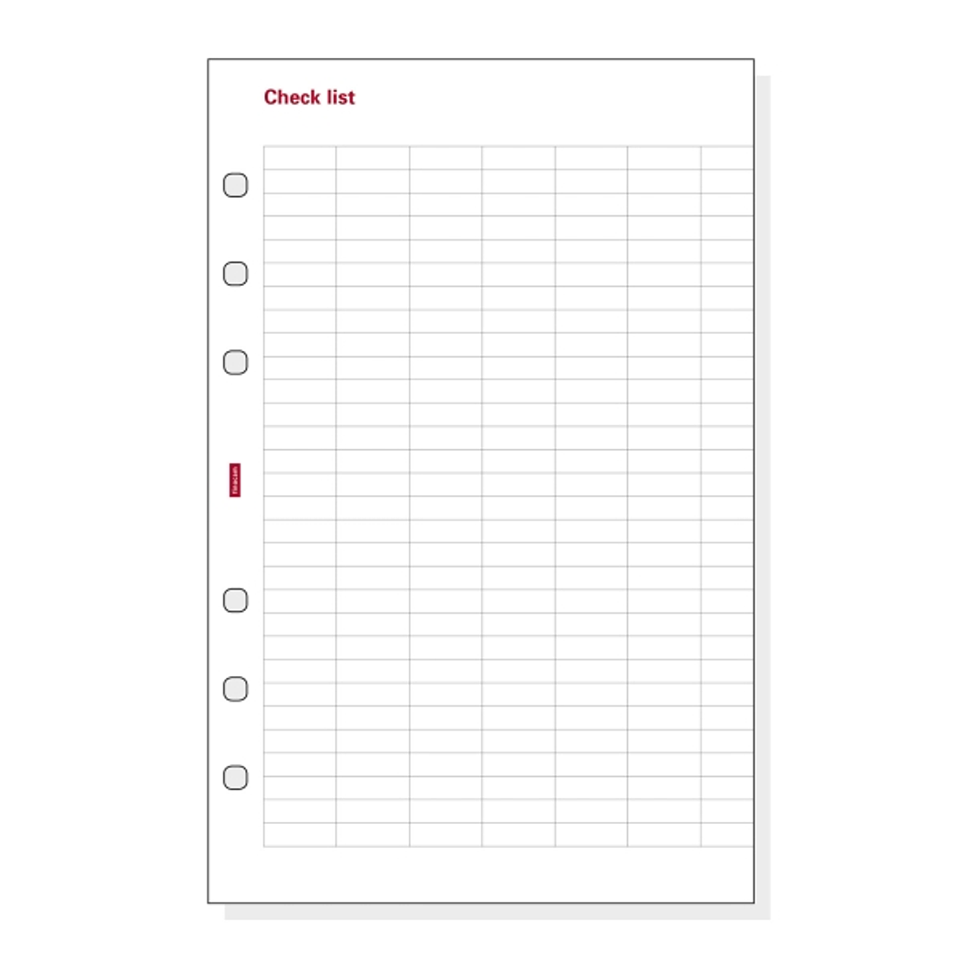 Finocam R501 Formulario de Recambio para Agendas Open - Lista de Tareas - Formato 500 - 117x7x181mm - Color Blanco 1