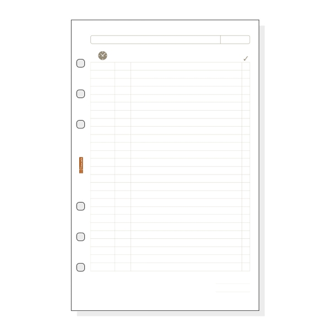 Finocam R502 Planficador de Recambio para Agendas Open - Formato 500 - 117x5x181mm - Color Blanco 1