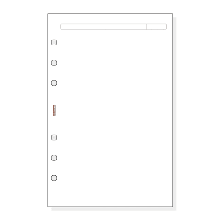 Finocam R542 Recambio para Agendas Open - Liso - Formato 500 - 117x5x181mm - Color Blanco 1
