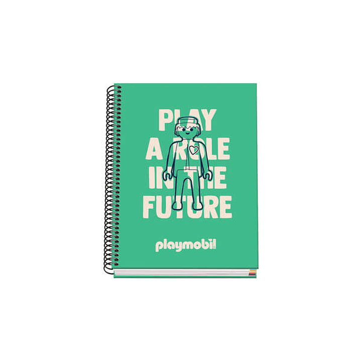 Dohe Cuaderno Espiral Tapa Dura A5 - 162x210mm - Cubierta Carton Forrado - Espiral Metalico Negro - 100 Hojas Offset 90g Microperforadas - Cuadricula  1