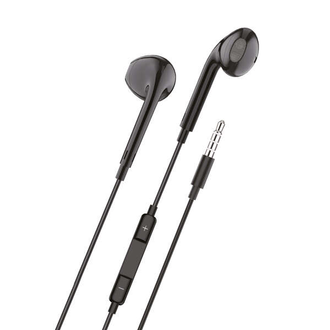 TechOneTech Ear Tech Auriculares Intraurales - Microfono Integrado - Mini Jack 3.5mm - Asistente Voz - Cable de 1.20m 1