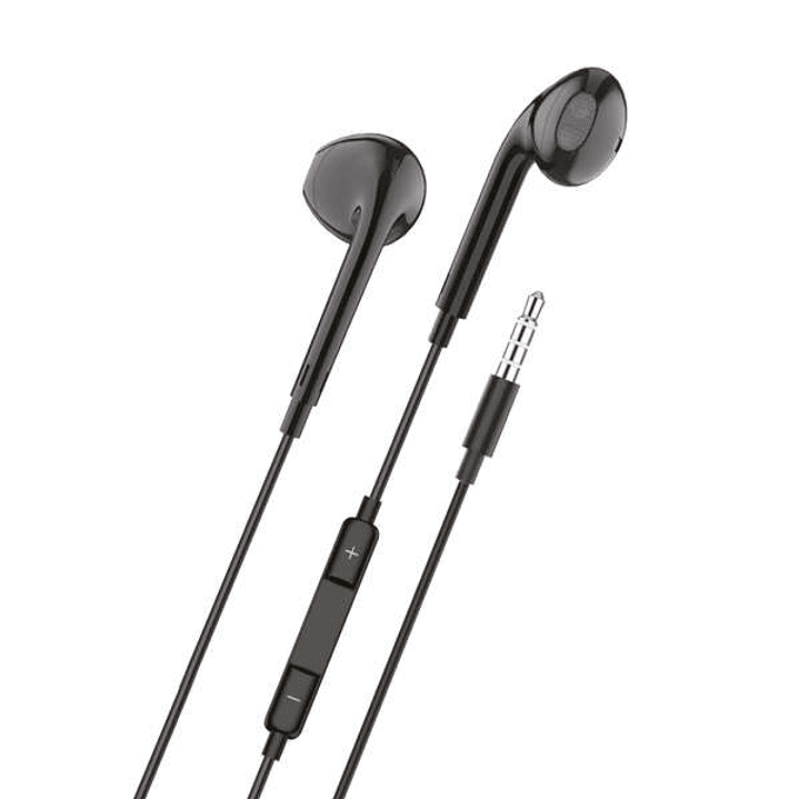 TechOneTech Ear Tech Auriculares Intraurales - Microfono Integrado - Mini Jack 3.5mm - Asistente Voz - Cable de 1.20m 1