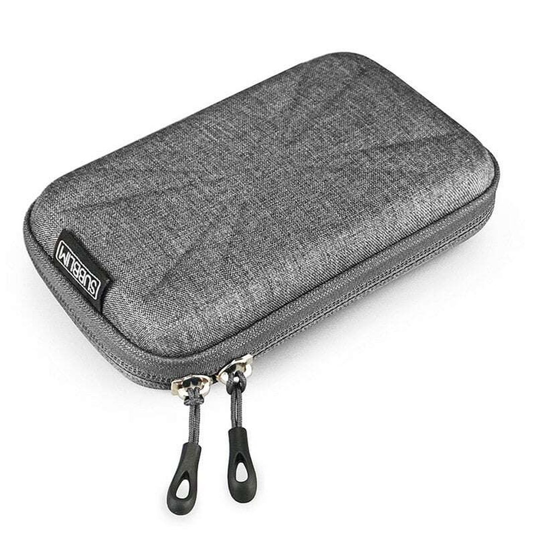 Subblim Funda rígida para Disco Duro - Medida: 145x90x30mm - Protección óptima contra golpes - Doble tirador de apertura - Bolsillo para accesorios -  1