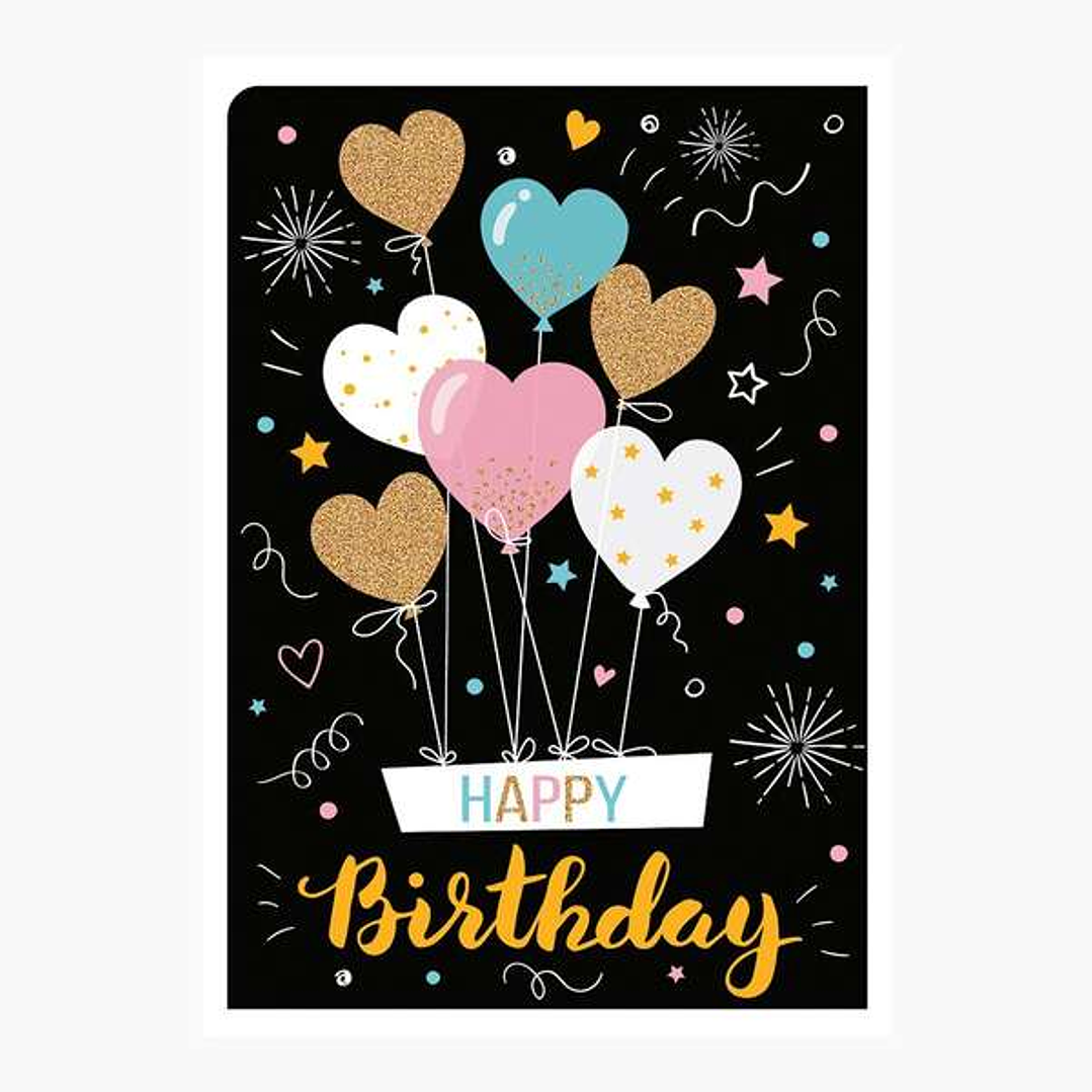 Pictura Tarjeta Zig-Zag - 15x22cm - Tematica Corazones - Triptica sin Envoltorio - Incluye Sobre Blanco - Papel con Certificacion FSC 1