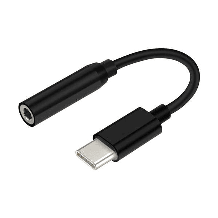 Aisens Conversor USB-C a Audio - Frecuencia de Muestreo 384KHz 32Bit - USB-C/M-JACK 3.5/H - 15cm - Color Negro 1