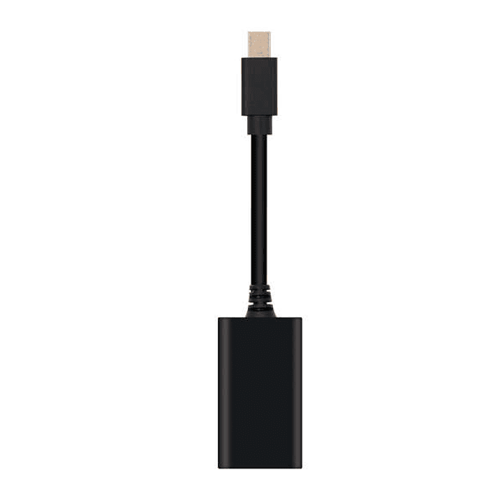 Nanocable Conversor Mini DP a HDMI - mDP/M-HDMI A/H - 15cm - Color Negro 1