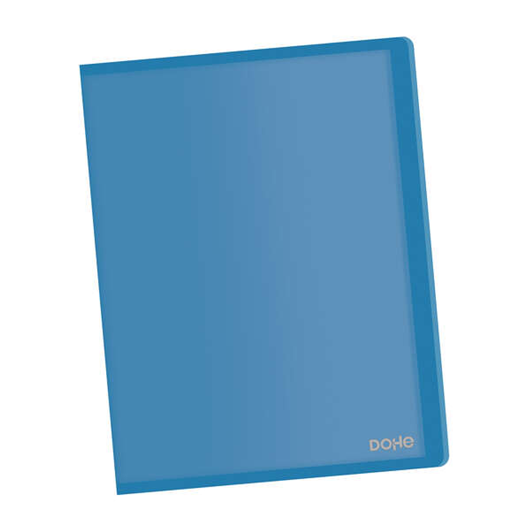 Dohe Carpetas con Fundas en Tamaño Din A4 - Tapa Flexible de Polipropileno Translucido - Fundas Transparentes Soldadas al Lomo 1