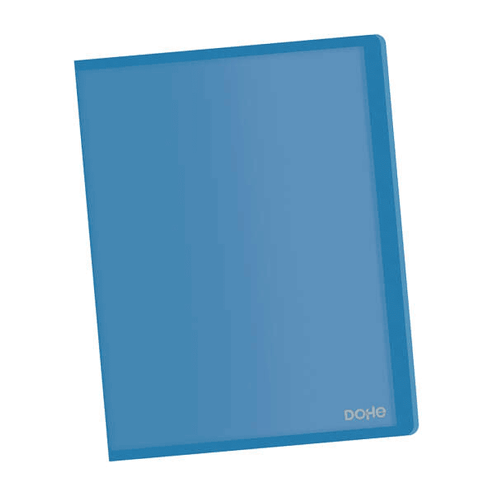 Dohe Carpetas con Fundas en Tamaño Din A4 - Tapa Flexible de Polipropileno Translucido - Fundas Transparentes Soldadas al Lomo 1