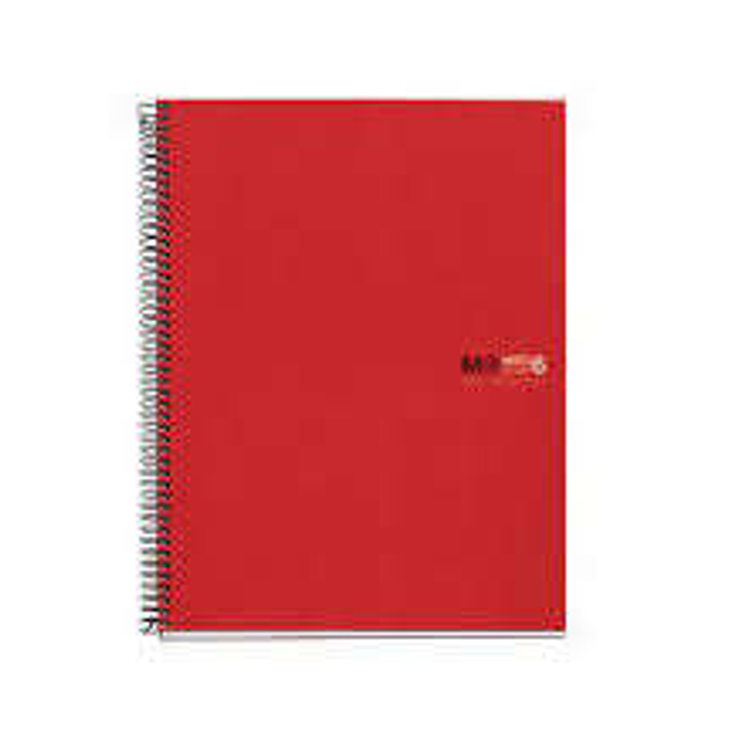 Miquel Rius Notebook6 Cuaderno de Espiral Formato A5 - 150 Hojas de 70gr Microperforadas con 2 Taladros - Cubiertas de Polipropileno - Cuadricula 5x5  1