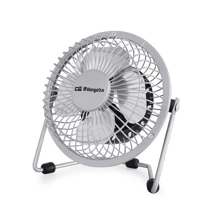 Orbegozo PW 1025 Mini Ventilador de Sobremesa - Potente y Silencioso - Conexion USB 2 en 1 - Aspas Metalicas de 10cm 1
