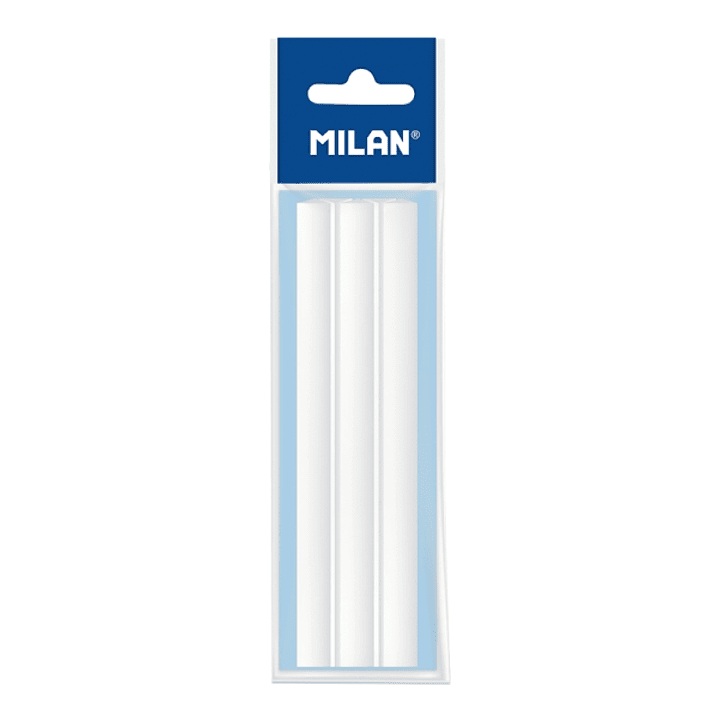 Milan Pack de 5 Gomas de Recambio para Portagomas Tri Jet - Color Blanco 1