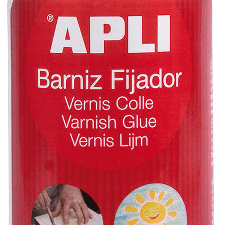 Apli Barniz Adhesivo Brillante 750ml - Proteccion Duradera - Secado Rapido - Resistente al Agua - Transparente 1