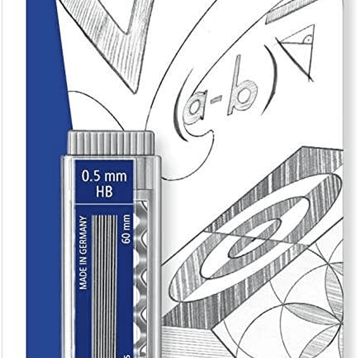 Staedtler Micro Carbon 255 Dispensador de Minas con 40 Minas - Mina HB de 0.5mm - Rellena las Minas Individualmente - Resistencia a la Rotura - 90% Pr 1
