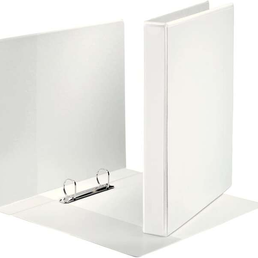 Esselte Canguro Plus Carpeta de Anillas - Formato A4 - Capacidad para 230 Hojas - 2 Anillas de 25mm - Color Blanco 1