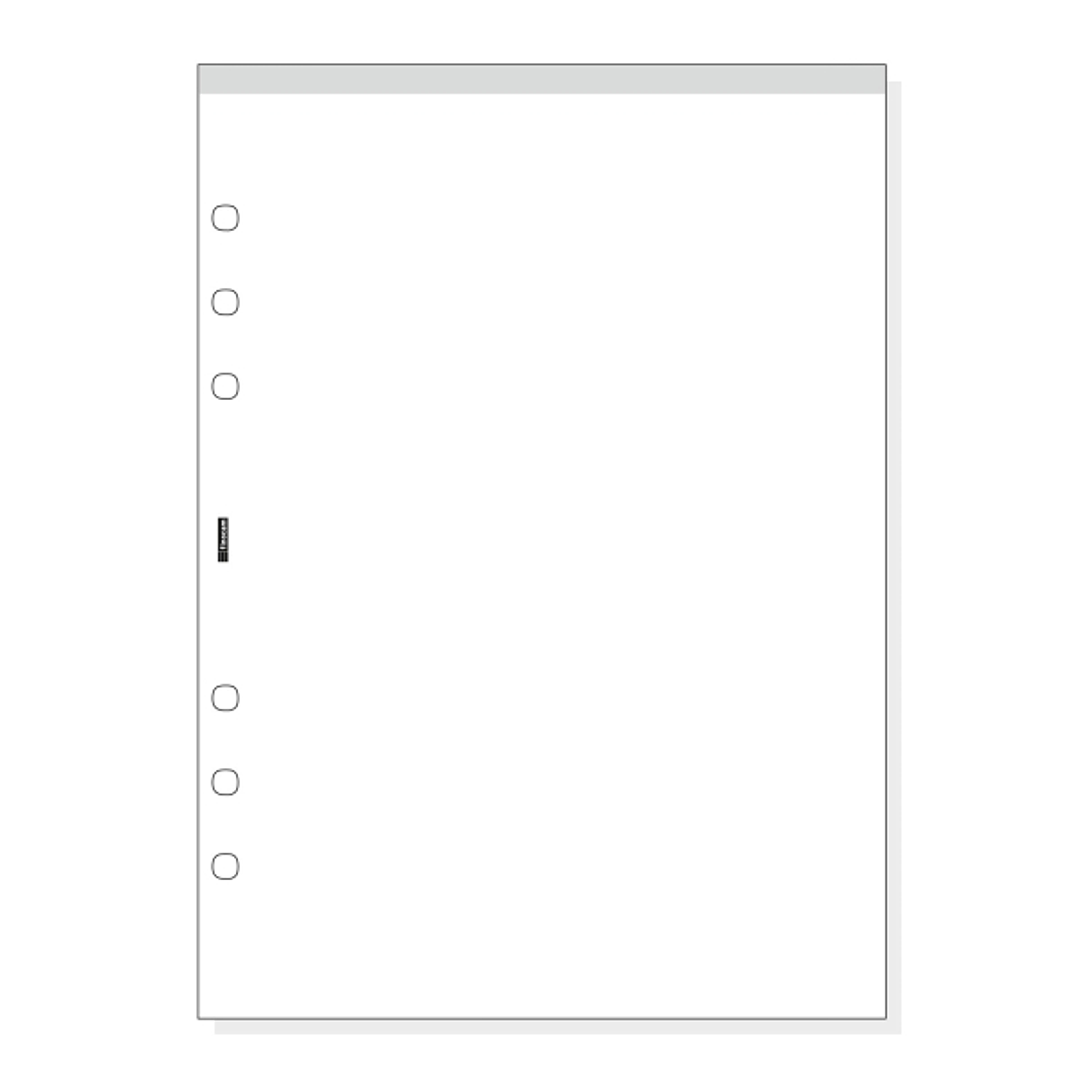 Finocam R1067 Bloc de Notas para Agendas Open - Perforado - Formato 1000 - 155x5x215mm - Liso - Color Blanco 1