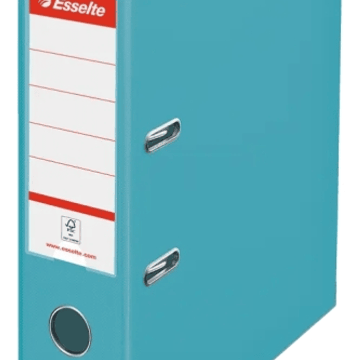 Esselte Colour'Breeze Archivador de Palanca A4 - Lomo 75mm - Ollao y Rado - Capacidad para 500 Hojas - Color Azul 1