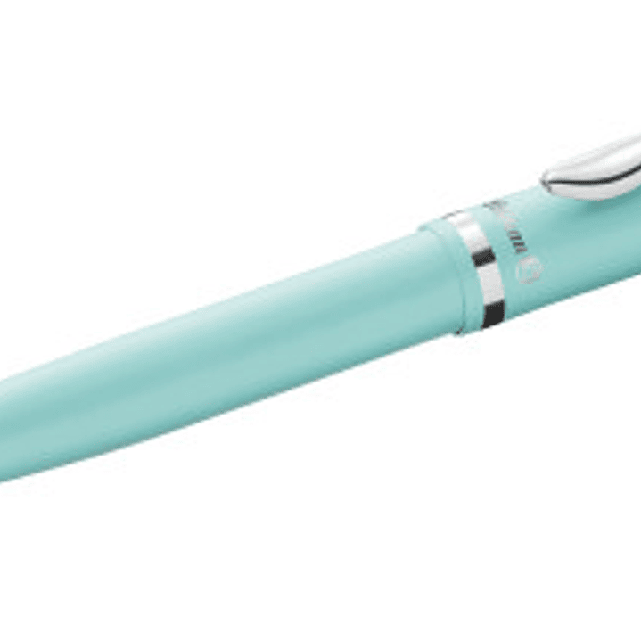 Pelikan Jazz Pastel Boligrafo con Mecanismo de Giro - Punta Mediana - Cuerpo Lacado - Recargable - Color Menta Pastel 1