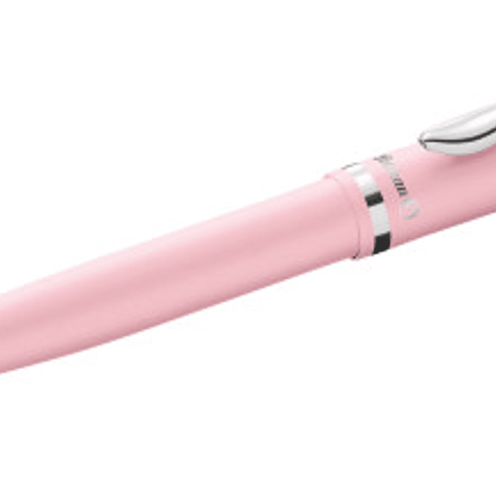 Pelikan Jazz Pastel Boligrafo con Mecanismo de Giro - Punta Mediana - Cuerpo Lacado - Recargable - Color Rosa Pastel 1