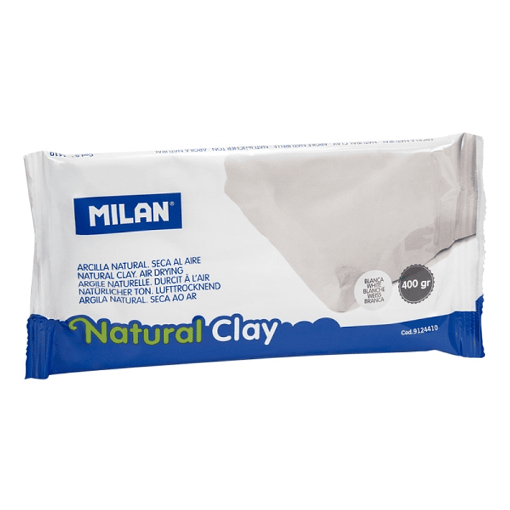 Milan Arcilla Natural - Seca al Aire - 400g - Color Blanco 1