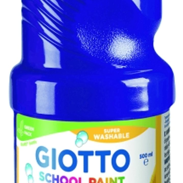 Giotto School Paint Tempera - 500ml - Lista para el Uso - Super Lavable - Botella Bio Pet - Color Violeta 1