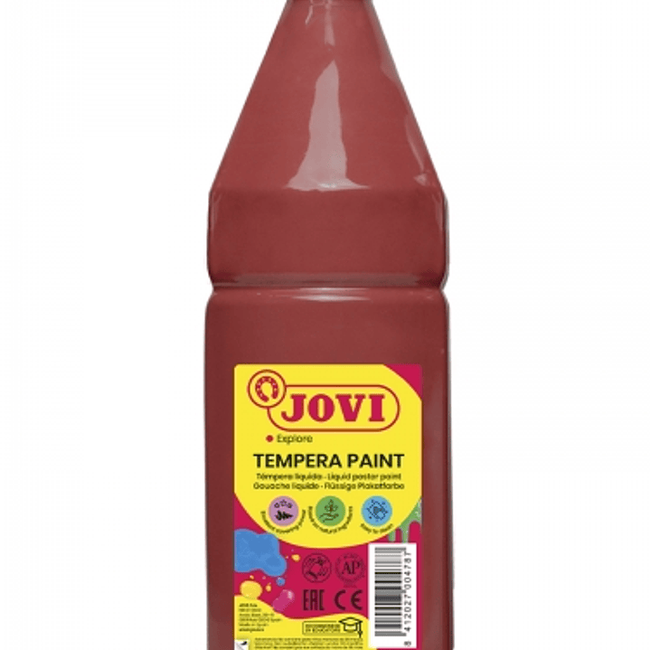 Jovi Tempera Paint Tempera Liquida 1000ml - Base Agua - Lista para Usar - Alto Poder Cubriente - Secado Rapido - Excelente Rendimiento - Facil Aplicac 1