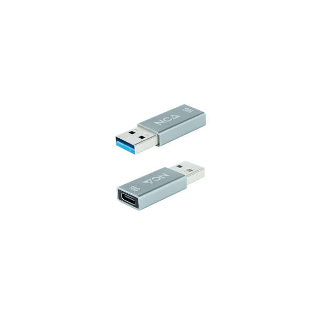 Nanocable Adaptador USB-A 3.1 Gen 2 Macho a USB-C Hembra - Transferencia de Datos de hasta 10 Gbps - Funcion OTG 1