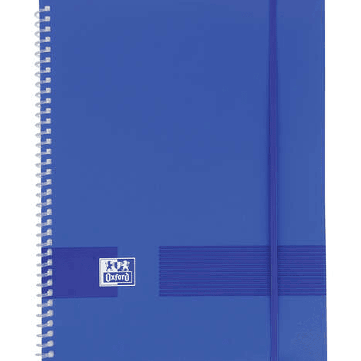 Oxford Live & Go A4 Carpeta de Fundas - Tapa de Plastico Opaco - Espiral 40 Fundas - Color Azul Marino 1
