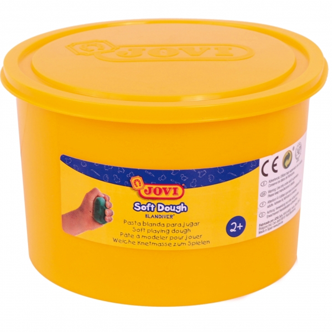 Jovi Soft Dough Blandiver Bote de Pasta de Modelaje 460gr - Blanda y Flexible - Facil de Amasar y Moldear - Ideal para Iniciacion al Modelaje - Color  1