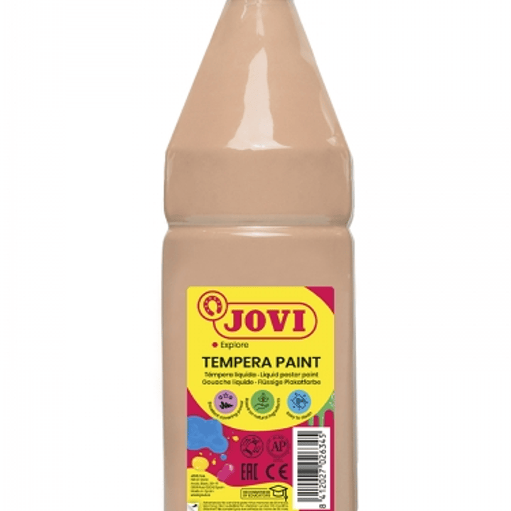 Jovi Tempera Paint Tempera Liquida 1000ml - Base Agua - Lista para Usar - Alto Poder Cubriente - Secado Rapido - Excelente Rendimiento - Facil Aplicac 1