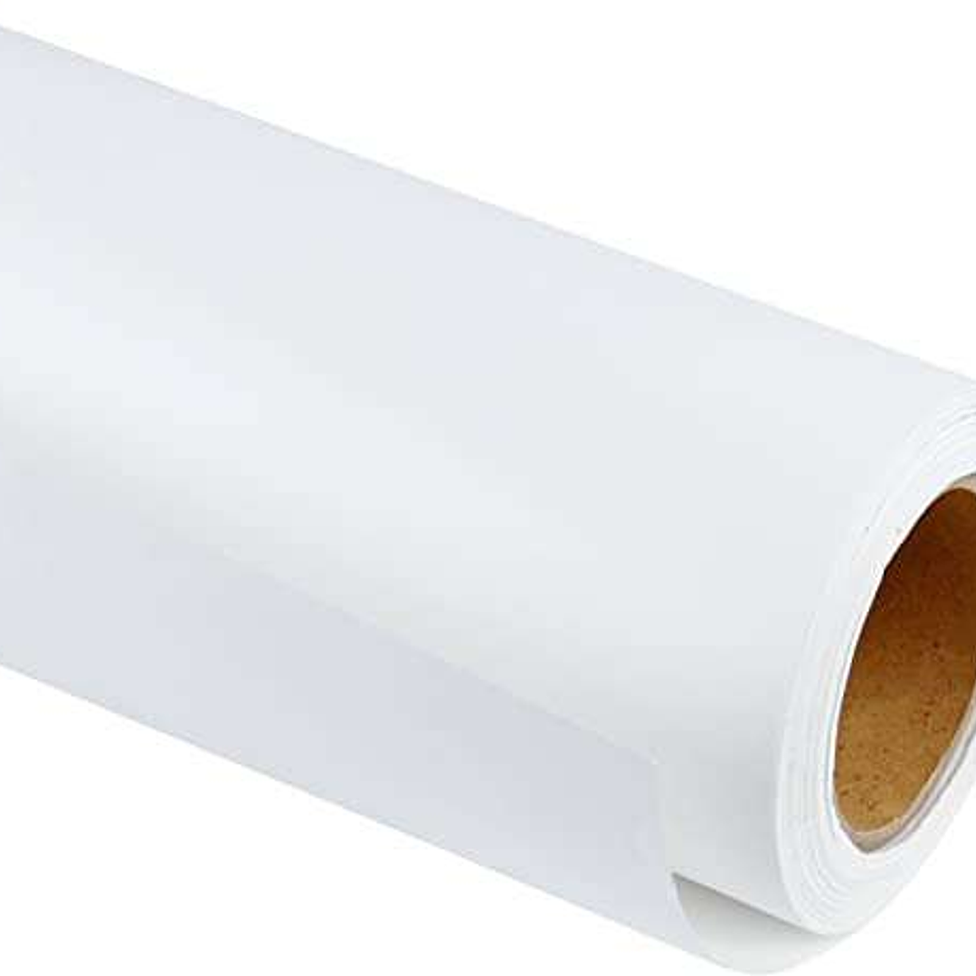 Fabrisa Rollo de Papel Kraft Verjurado 70gr 1x25m - Color Blanco 1