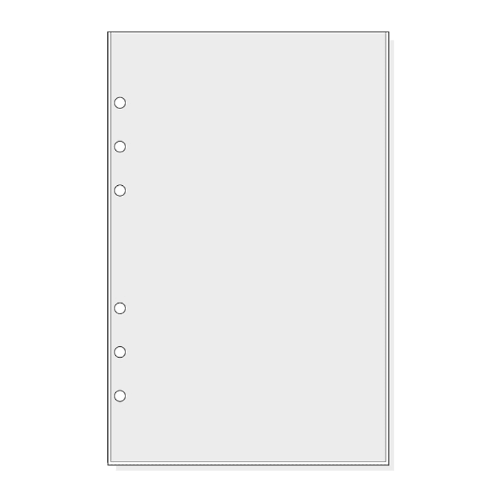 Finocam R565 Pack de 6 Fundas para Agendas Open - Transparentes - Formato 500 - 120x2x182mm - PVC - Color Gris Claro 1