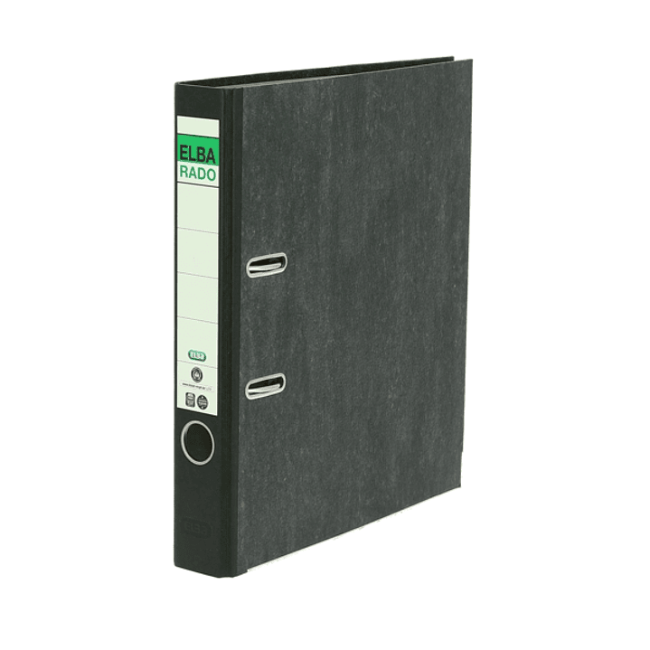 Elba Rado Archivador Palanca - Tamaño A4 - Capacidad de 50mm - Diseño Clasico Jaspeado 1