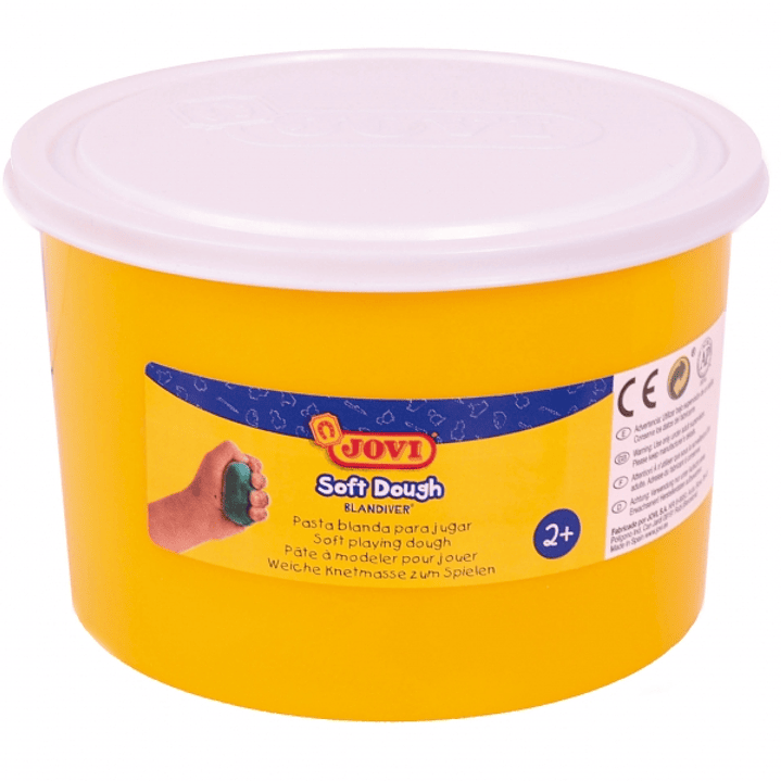 Jovi Soft Dough Blandiver Bote de Pasta de Modelaje 460gr - Blanda y Flexible - Facil de Amasar y Moldear - Ideal para Iniciacion al Modelaje - Color  1