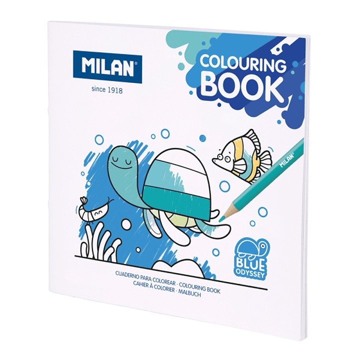 Milan Blue Odyssey Cuaderno para Colorear Microperforado - Tematica Fauna Marina - 20 Ilustraciones Detalladas 1