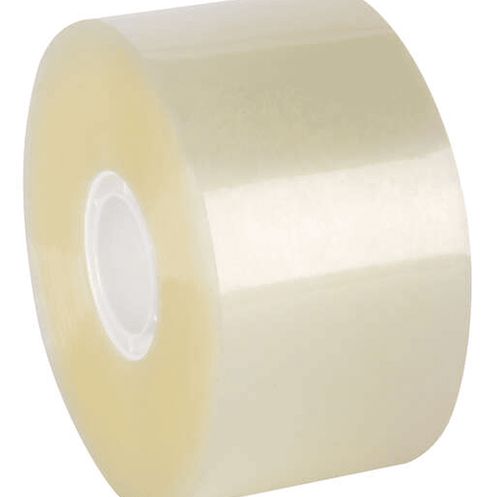 Apli Precinto Compact sin Ruido Pp Acrilico Transparente 50mm x 132m - Facil de Cortar - Adhesivo Fuerte - Resistente al Desgarro - Transparente 1