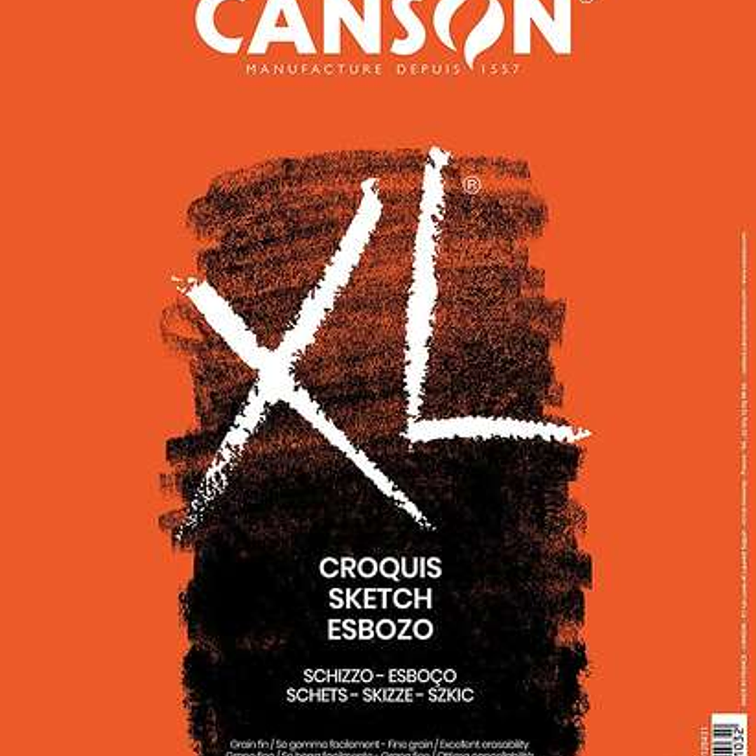 Canson XL Bloc de Croquis con 120 Hojas A4 - Espiral Microperforado - 21x29.7cm - 90g - Color Marfil 1