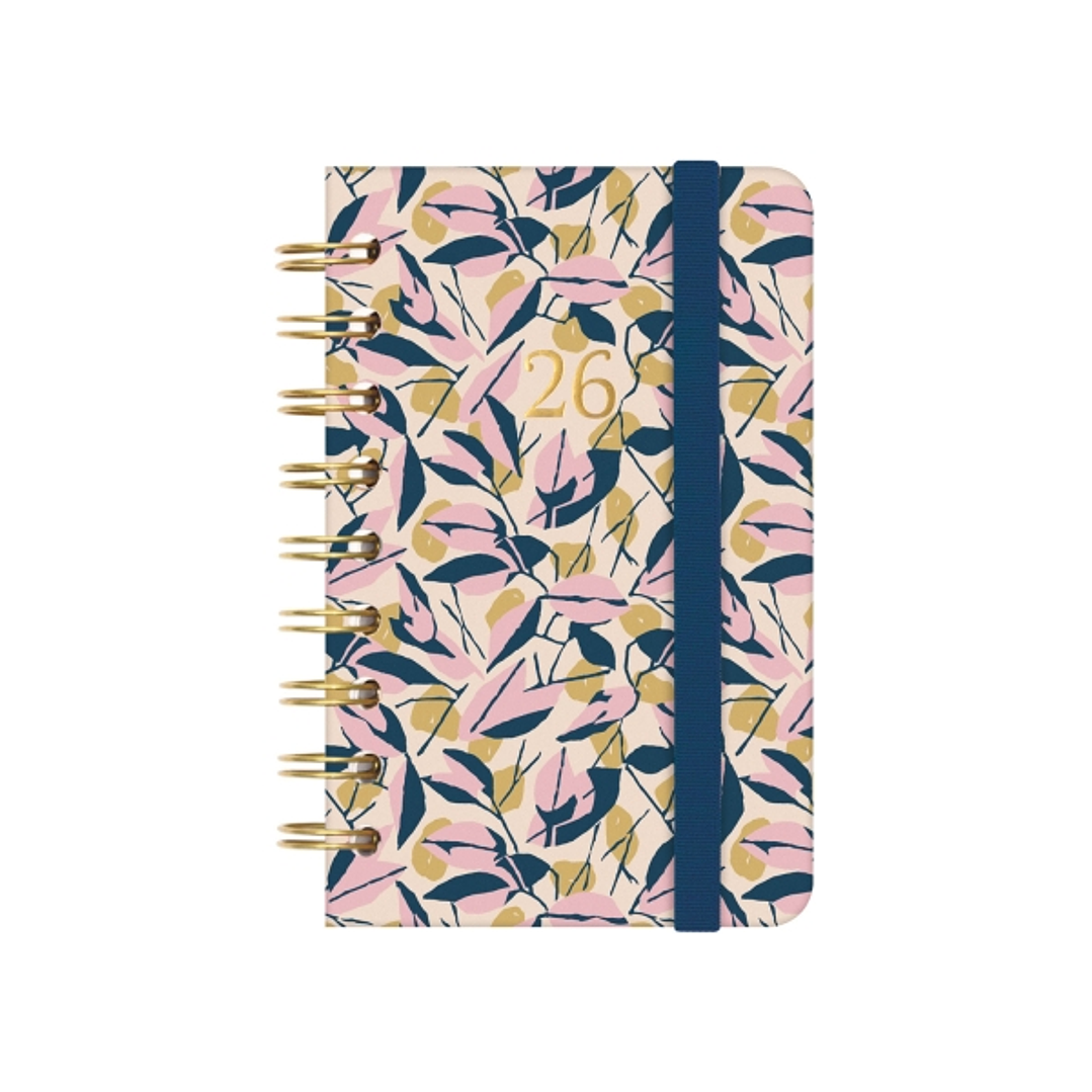 Finocam You Agenda de Espiral - Anual 2026 - Planificador - Cierre de Goma - Formato E3 - 93x19x135mm - Semana Vista Horizontal - Tematica de Hojas 1