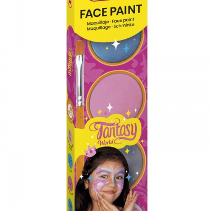 Jovi Fantasy Estuche de Maquillaje Crema - Hipoalergenico - Facil Aplicacion - Incluye Esponja y Pincel - Color Surtido 1