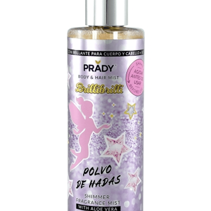 Prady Brilli Brilli Body & Hair Mist Polvo de Hadas - Frasco de 250 ml - Spray Pulverizador 1