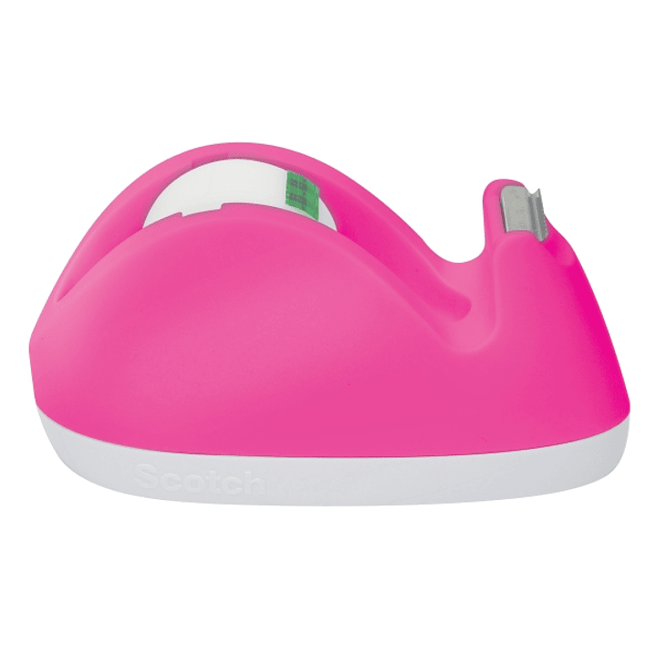 Scotch Dispensador de Cinta Adhesiva - Forma de Conejo - Incluye 1 Rollo de 19mm x 8.89m - Color Rosa 1
