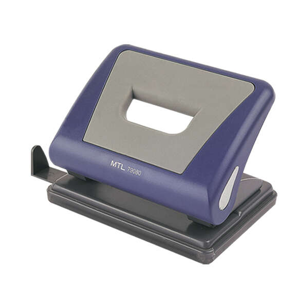 Dohe Taladro Resistente de Alta Calidad - 6mm de Diametro - Distancia de 80mm Entre Perforaciones - Guia Ajustable para Papel - Cubeta de Facil Apertu 1